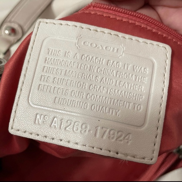 Coach Pushlock North South Camelia Handbag Purse - Picture 7 of 7